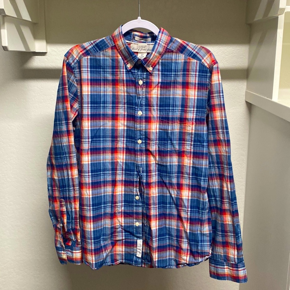 H&M L.O.G.G. button-down button down long sleeve flannel shirt